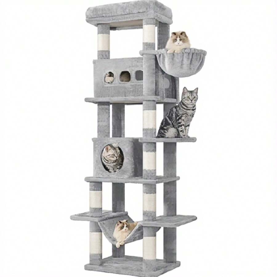 Cat Trees & Condos - Light Grey - View 1