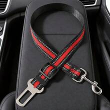 BVEOYPET 1pc Adjustable Reflective Pet Car Seat Belt, 54-90cm Dog Safety Belt With Buckle, Nylon Travel Leash For Small Medium Dogs, Keep Pets Secure In Vehicle - Multicolor - View 5