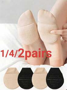 1 Đôi tất hở gót - Thích hợp cho giày múa bụng, tất ngón chân, giày thể thao, tất hở ngón, tất giày ba lê, nhẹ và dễ mang theo, cỡ L - Nhiều màu - Xem 13