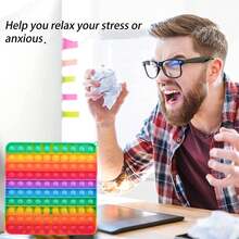 3D Magic Cube Irregular Flip Puzzle Anti Stress Office Stress Reliever - Big Size (100 Bubbles) - View 8