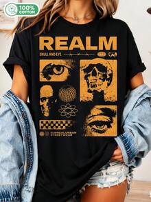 Dam-T-shirts - Svart - Visa 6