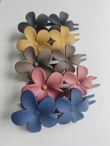 Butterfly Hair Clip, Elegant Butterfly Hair Claw, Hair Bun Maker, Alligator Clip Hair Accessory, Retro Matte Flower Alligator Clip, Matte Women Hair Clip, Versatile Barrette Hair Accessory,Festival,Party, Claw Clips - Multicolor - View 11
