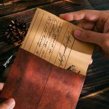 30 piezas Juego de papelería vintage, sobres de papel kraft retro y papeles de carta con pegatinas, adecuado para invitaciones de boda, tarjetas de fiesta y vacaciones - Rectángulo - Ver 8