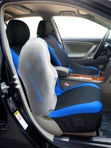 9pcs(5 Seats) Universal Car Seat Covers, Hexagonal Quilted Mesh Fabric, Soft Sponge Padding, Airbag Compatible, Durable Polyester Material, Car Seat Protector, Suitable For Sedan, SUV, Truck And Other Car Models, Interior Accessories - A - View 6