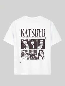 Tween Girls' Casual Funny Print Crew Neck Short Sleeve T-Shirt, Summer Top - White - View 7