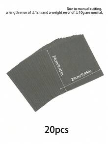 20片25厘米×25厘米纯灰色亚麻质感布料，适用于各种颜色的绣线，预裁布料，可用于刺绣、十字绣、缝纫和DIY手工制作。 - 仿亞麻布 - 查看 10