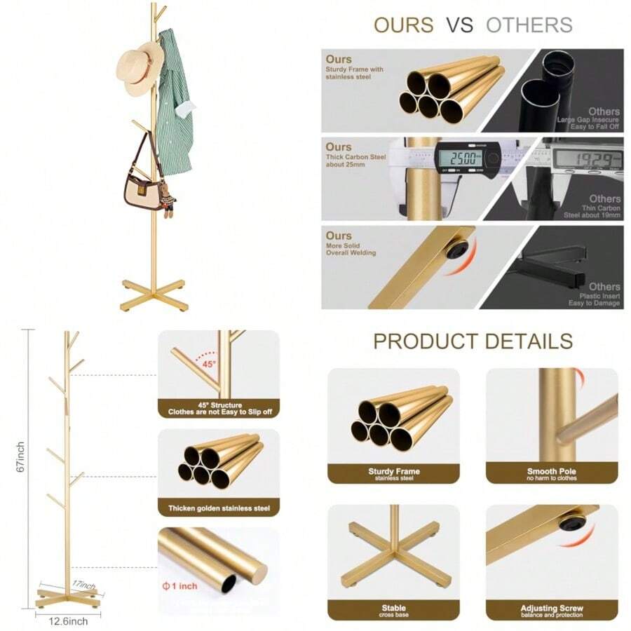 Coat Rack - Dorado - Zobacz 1