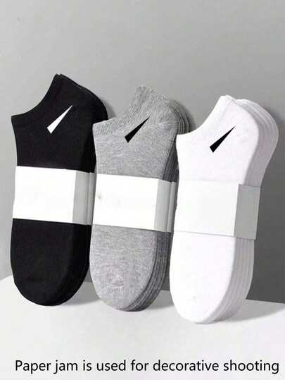 30 pares de calcetines unisex, calcetines deportivos, calcetines tobilleros blancos/negros/grises, calcetines invisibles, de unicolor y estilo minimalista, adecuados para uso diario casual en primavera, verano y otoño, calcetines invisibles de corte bajo, diseño minimalista multifuncional y lindo, cómodos y transpirables calcetines para mocasines