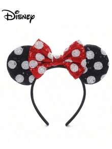 Băng đô cài tóc hình nơ Mickey & Minnie của Disney, phụ kiện tóc dự tiệc/công viên giải trí/ngày lễ. - Xem 6