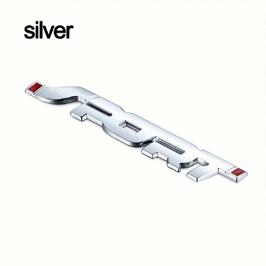 Metal 3D Logo Sticker, Suitable For Cars, Featuring A Sports Emblem, Used For The Trunk And Fenders. GMFN - 銀色 - 查看 1