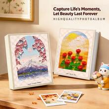 6-Inch 200-Pocket High Capacity Photo Album, Suitable For Valentine's Day, Christmas Gifts, Gifts For Family And Friends - 1PC - View 10