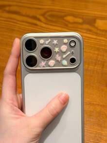 Miếng dán bảo vệ ống kính họa tiết vỏ sò tự làm, tương thích với Apple 17 Pro Max / 17 Pro, miếng dán bảo vệ ống kính, tương thích với ốp lưng trong suốt toàn màn hình Apple 17 Pro, kèm miếng dán bảo vệ màn hình và camera sau bằng kính cường lực. - Bộ sticker vỏ sò tự làm + miếng dán bảo vệ ống kính - Xem 5