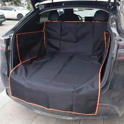 1pc All-Weather Car Trunk Mat, Pet-Friendly Seat Cover, Durable Dog Cargo Liner - Fit For Sedan, SUV And Truck