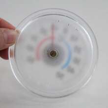 Round Dial Thermometer, Window/Indoor/Outdoor/Wall-Mounted/Garden/Home Use, Plastic Material, Temperature Range -50°C~50°C, No Battery Required, Analog Temperature Gauge - Mechanical Thermometer - View 11