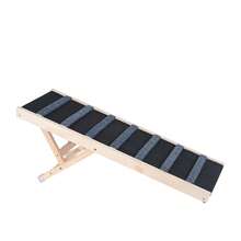 VEVOR Dog Ramp, Folding Pet Ramp For Bed, Adjustable Dog Ramp For Small, Large, Old Dogs & Cats, Wooden Pet Ramp With 39.3" Long Ramp, Adjustable From 15" To 22", Suitable For Couch, Sofa, Car - 39.3" Long - View 8