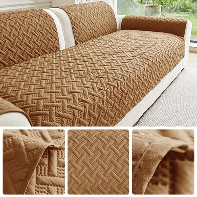 1 tấm thảm sofa, bốn mùa phổ thông màu trơn, tấm thảm bảo vệ sofa chống trầy xước cho thú cưng, tấm phủ sofa hình người bạn thú cưng, tấm phủ bảo vệ đồ nội thất phòng ngủ, văn phòng, phòng khách, trang trí nhà cửa (Vỏ gối, tựa lưng và găng tay cần được mua riêng)