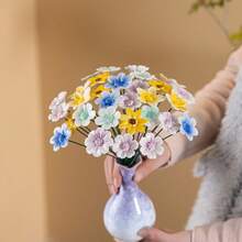 Ceramic Flower Garden Stakes, Flower Decorative Plant Picks - 1pc Light Green 25CM 4CM - View 4