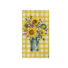 1/2 Sets Fashionable Delicate Kitchen Decorative Towel Set, Featuring Yellow Daisy And Heart-Shaped Watermelon Print, Size: 40cm*60cm, Super Soft Modern Absorbent Microfiber Fabric, Suitable For Cooking Use - Multicolor - View 16