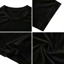 Camiseta Vintage de Mapache Desenfrenado y  para Chicas CTGT - Negro - Ver 4