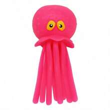 1pc Squishy Octopus Squeeze Toy, Ocean Animal Bath Tub Pool Beach Octopus Water Toy, Stress Relief Creative Gag Gift - Multicolor - View 9