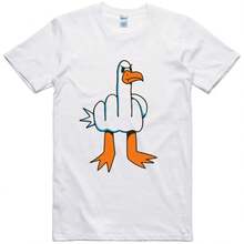 Printed T-Shirt For Men And Women - White - View 1