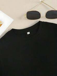 Camiseta de verano genial para mujer. La camiseta casual estilo Punjabi ha llegado con música apasionante, para las amantes de la cultura, y una camiseta de manga corta con cuello redondo para primavera y verano para mujer, con texto estampado. Moda. - Negro 2 - Ver 3