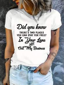 Dam-T-shirts - Vitt - Visa 3