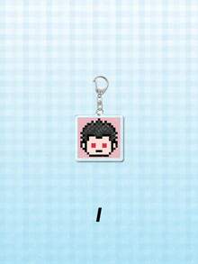 1pc Acrylic Cute Pixel Art Character Pendant, Suitable For Backpack, Bag, Wallet Decoration, Gift For Friends - Multicolor - View 21