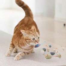 1个/3个/5个逼真喵叫老鼠猫玩具，非电动毛绒小老鼠，宠物自娱自乐解闷玩具，新款猫草老鼠，猫树，狗床，幼犬玩耍，狗狗配件，猫咪用品，狗狗服装，兔子用品，鱼缸，狗狗推车，猫树，大型狗狗床，猫咪衣服，猫玩具 - 查看 4