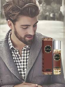 10ml Dubai Unisex Eau De Cologne, High-End Woody Floral Fragrance With Powder Pepper, Citrus, Amber, Spice And Musk Notes, Enhances Charm And Confidence, Middle Eastern Cologne - Exquisite Gift Box Decorated With Traditional Arabic Golden Floral Pattern - Suitable For Daily Use, Parties, Festivals, Recommended For Valentine's Day, Perfect Gift For Boyfriend Or Husband - Dubai Fragrance - View 7