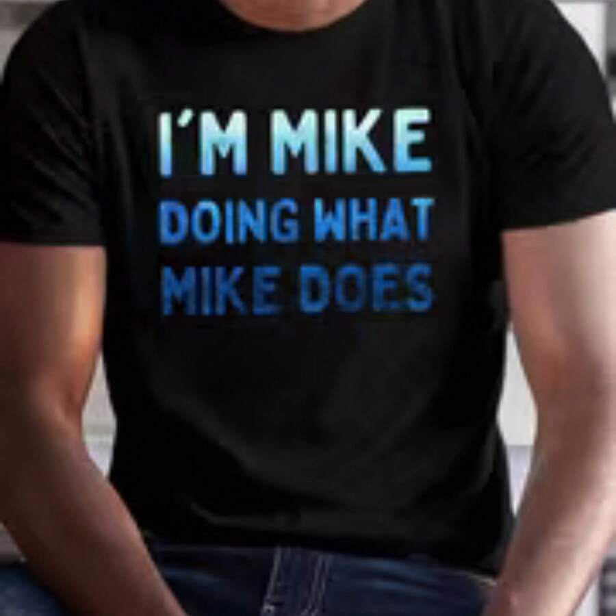 Printed T-Shirt For Men And Women - Black - View 1
