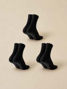 6 đôi tất unisex họa tiết kẻ caro đen trắng, thoải mái, thoáng khí, giảm sốc, co giãn, bền, phù hợp cho thể thao, tập thể dục, chạy bộ, mặc hàng ngày, kỷ niệm World Cup. - Đen và trắng - Xem 12