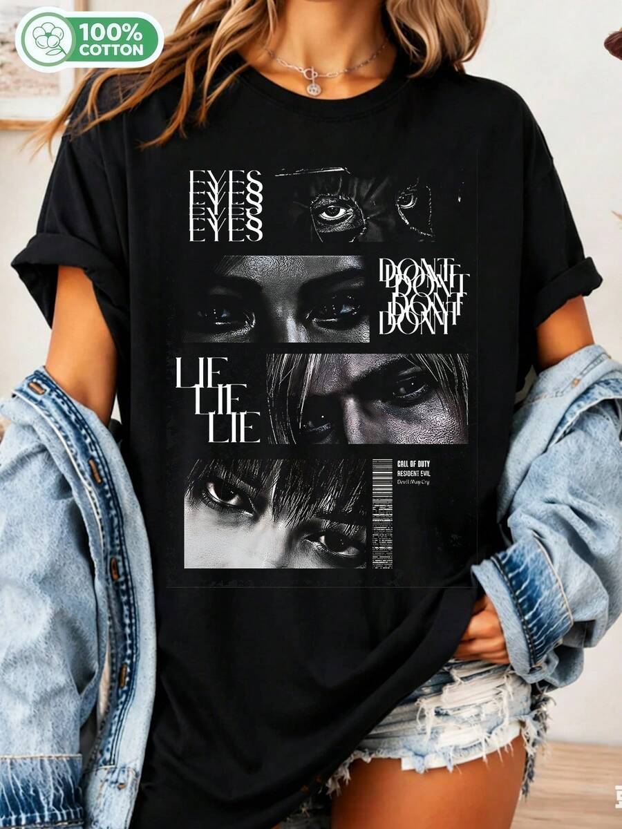 Women T-Shirts - Black - View 1