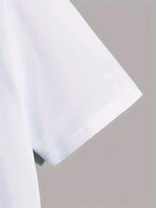 ChristmasMen's CLASSIC Pattern Spring Summer Autumn Casual Crew Neck Short Sleeve-ShirtHot Item - 白色 - 查看 3