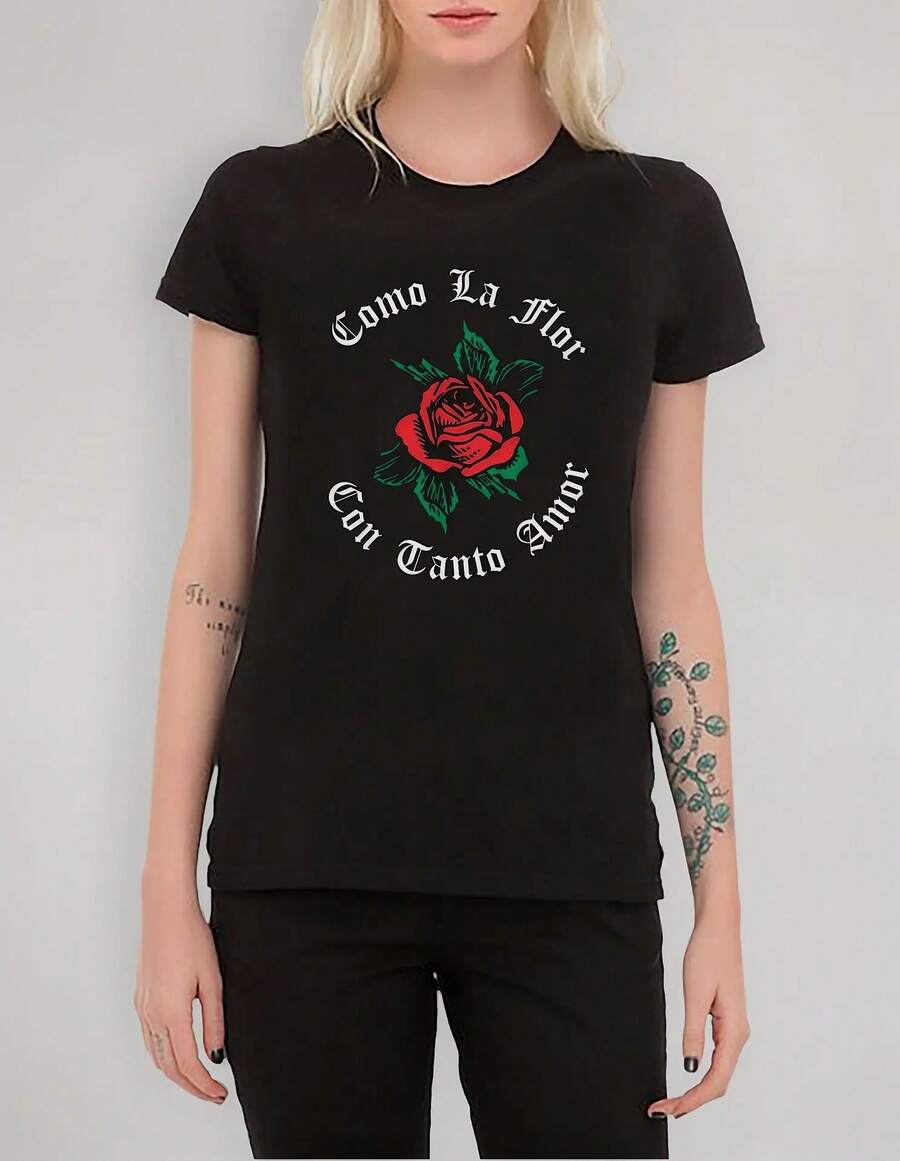 Texmex Pop Mod E Ladies T-Shirt - Black - View 1