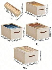 1 pieza Caja de almacenamiento plegable de tela Oxford blanca, organizador de armario sin divisor, adecuado para vaqueros, suéteres, decoraciones, decoración de otoño, decoración navideña, decoración de habitación, decoración del hogar, decoración de dormitorio - Blanco - Ver 2