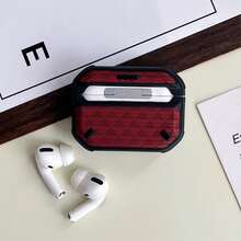 1 chiếc ốp tai nghe Bluetooth thiết kế hình thoi, tương thích với Apple 4, Pro 2/3, quà tặng kỷ niệm, quà tặng lễ Phục Sinh thời trang và đa năng. - Đỏ - Xem 6
