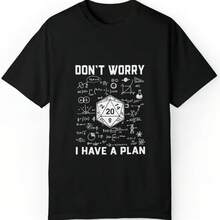 Printed T-Shirt For Men And Women - Black - View 1