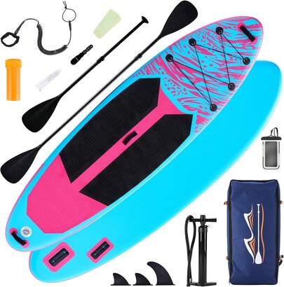 DUMOS Inflatable Stand Up Paddle Board, 10.5'*33'' Paddle Boards With Non-Slip Deck, Durable Advanced Material And Complete Accessories All Skill Levels