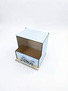 White Wedding Card Box, Baby Shower Graduation Ceremony Card Storage Box, Desktop Decor - One-size - View 3