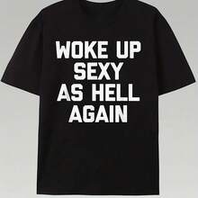 PAYEAH Woke Up As HLl Again T-Shirt (Single Piece)100% Cotton 220g Heavy Cotton T Shirt - Shape - View 1