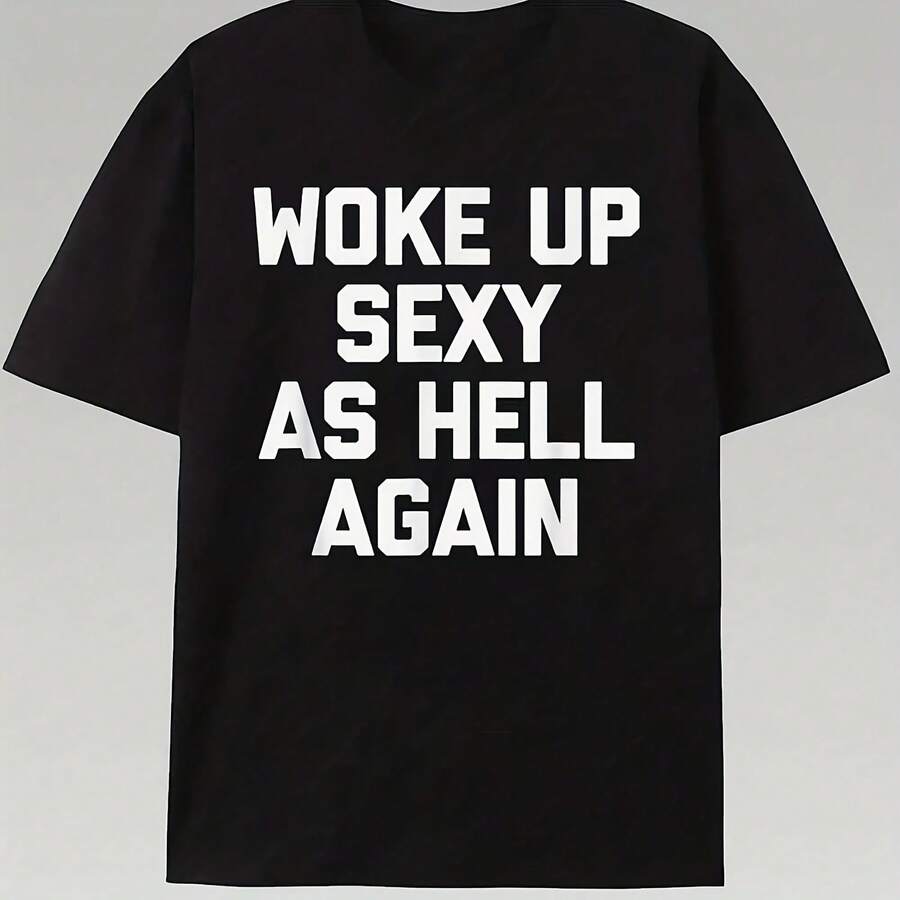 PAYEAH Woke Up As HLl Again T-Shirt (Single Piece)100% Cotton 220g Heavy Cotton T Shirt - Shape - View 1