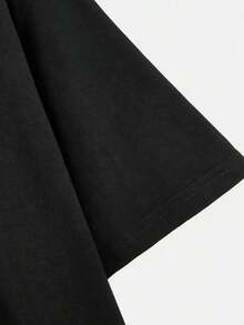 1 Pieza de Camiseta Casual de Moda para Hombres y Mujeres, Cuello Redondo, Manga Corta, con Estampado de Letras y Paisajes para Uso Casual de Verano. Camisetas Gráficas con Estampado "Take Me To London" (Londres, una metrópoli bulliciosa y a la moda). Tops Versátiles para Mujer, fáciles de combinar, para uso diario, estilo urbano, ropa de vacaciones, ropa de fin de semana. - Negro - Ver 4