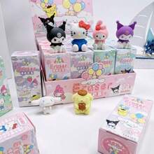 SANRIO 1/5/10/24个卡通系列盲盒惊喜3D橡皮擦，学生学习文具铅笔橡皮擦 - 节日派对圣诞礼物奖品（随机图案） - 彩色 - 查看 2