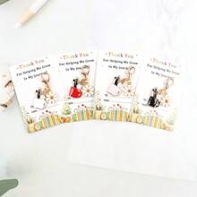 1个/4个教师感谢笔筒和花卉钥匙扣 - 激励人心的教师感谢礼物，幼儿园学年结束感谢礼物 - 彩色 - 查看 3