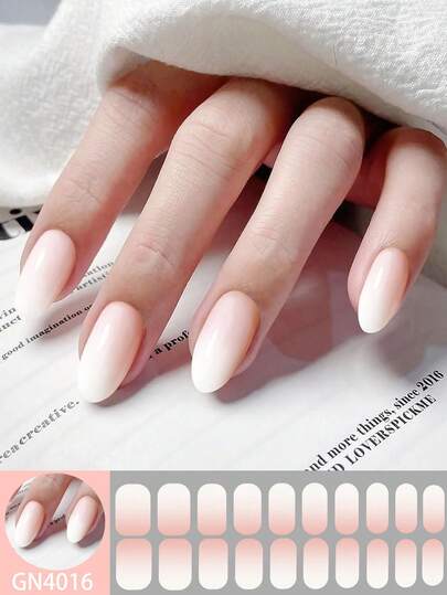 20 pièces Autocollants pour ongles rose dégradé, autocollants pour nail art brillants couvrant entièrement les ongles - Autocollants pour ongles autoadhésifs pour femmes - Faciles à utiliser et autocollants pour ongles longue durée, décoration d'ongles DIY, convient pour les vacances, les fêtes, le carnaval, la scène, la décoration de festivals de musique