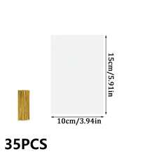 35/70 túi bóng kính kèm dây buộc xoắn vàng, túi nhựa OPP trong suốt dùng để trưng bày quà tặng, quà lưu niệm tiệc tùng, quà cưới và quà sinh nhật. - Xem 24
