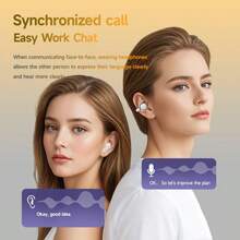 Earbud TWS Kembar Model Baru 2026 - Earphone Pasangan Mini, Desain In-Ear/Clip-On, Bluetooth 5.4, Koneksi Dua Perangkat, Driver Dinamis 10mm, Pas Nyaman, Kompatibel dengan Ponsel Android, Gaya Earbud/Earphone, Hadiah untuk Hari Halloween - View 7