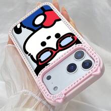 スマホケースラインストーンフレーム猫耳透明ケースキラキラ女性向けスマホケースクリア/ラインストーン付き/ソフトTPU耐衝撃カメラレンズ保護傷防止苹果17proMax/17pro/17/11/12/13/14/15/15Pro/15PluS/15ProMax/16/16Pro/16PluS/16ProMax/贈り物に最適高級感大人上品インスタ映え - 黄色 - チェックする 3