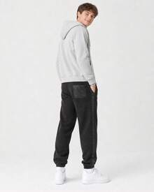 Nike Essentials 纯色品牌标志抽绳休闲裤，黑色 - 黑色 - 查看 7
